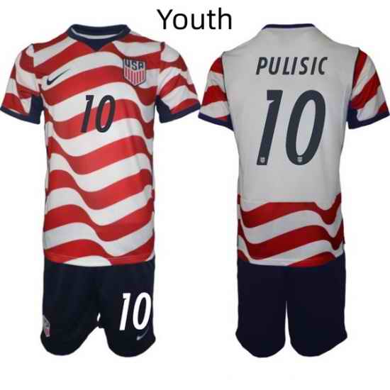USA FIFA World Cup 2026 Soccer Red Home Jersey Christian Pulisic #10